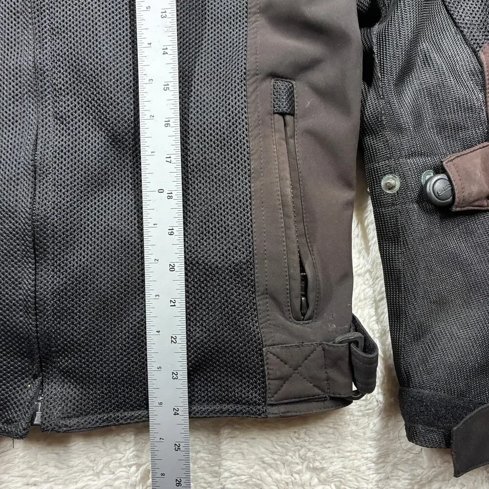 Speed & Strength Midnight Express Jacket Mens Large Mesh Vault Armor Motorcycle